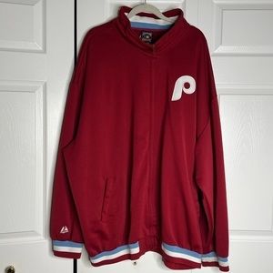 Philadelphia Phillies 3XL Majestic Jacket MLB Retro Throwback